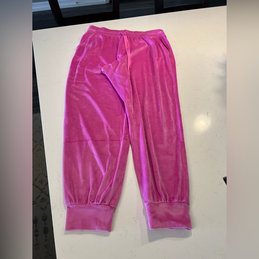 Victoria Secret Pink Velour Jogger Pants size L